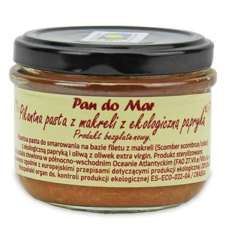 Pikantná pasta maktrela s BIO paprikou bez lepku 125 g (pohár) - Mr Do Mar