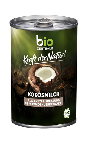 Kokosové mlieko - bezlepkové kokosové mlieko bez guarovej gumy (17% tuku) Bio 400 ml - Bio Zentrale